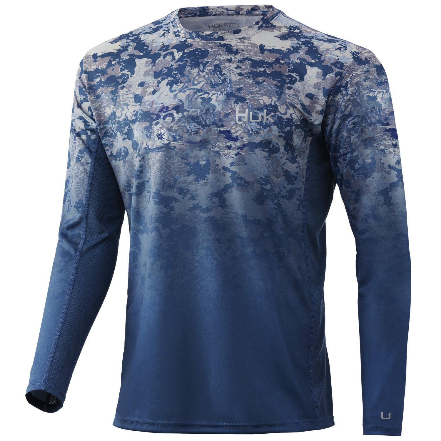 Huk Men's Medium Lichen Icon x Long Sleeve Shirt