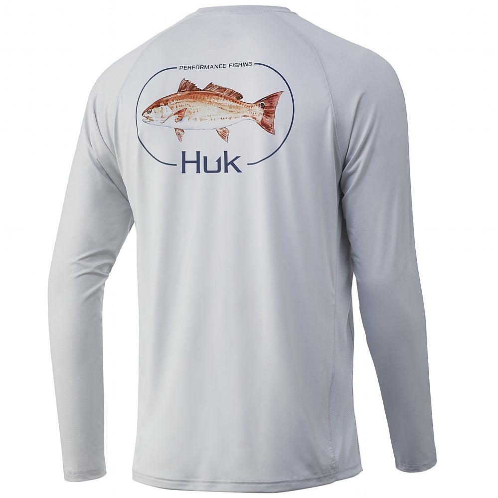 Huk Men's Redfish Pursuit Glacier Size 3XL | Chaos Fishing