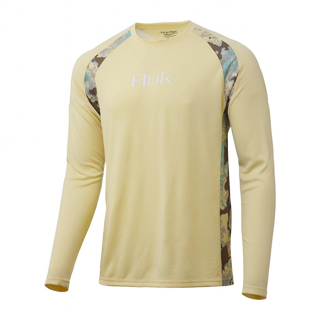HUK Men's Pursuit Long Sleeve Sun Protecting Fishing Shirt, Scaled  Logo-Coastal Sky, X-Large : : Fashion