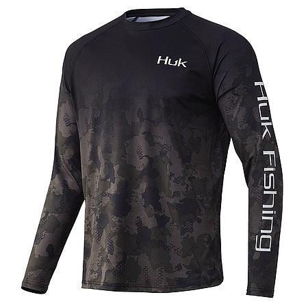 HUK Refraction Fish Fade Long Sleeve Shirt
