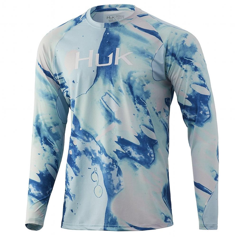 HUK Mens Tie Dye Long Sleeve Shirts - CHAOS Fishing