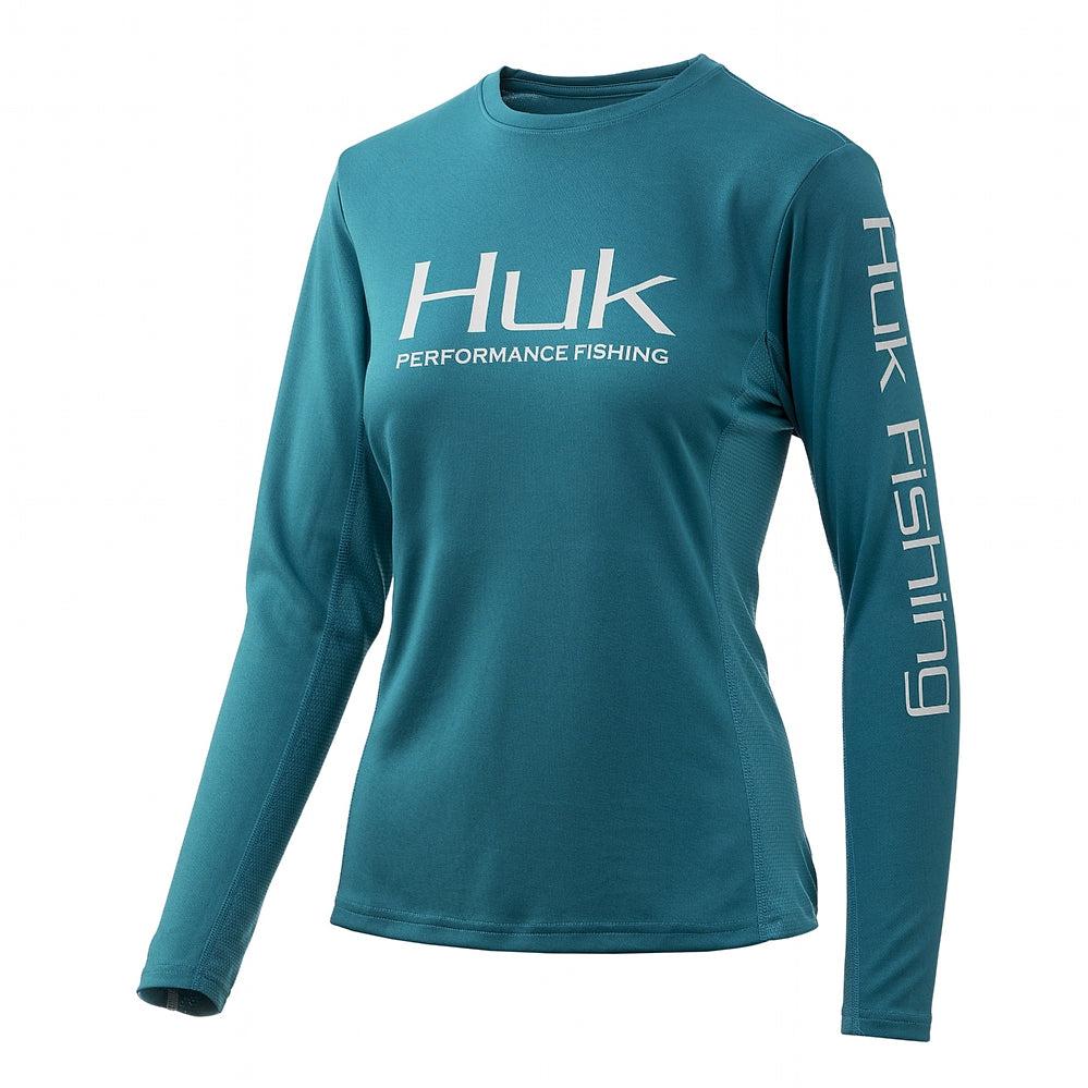 Huk Women's Icon x Long Sleeve Performance Shirt Hot Pink X-Small
