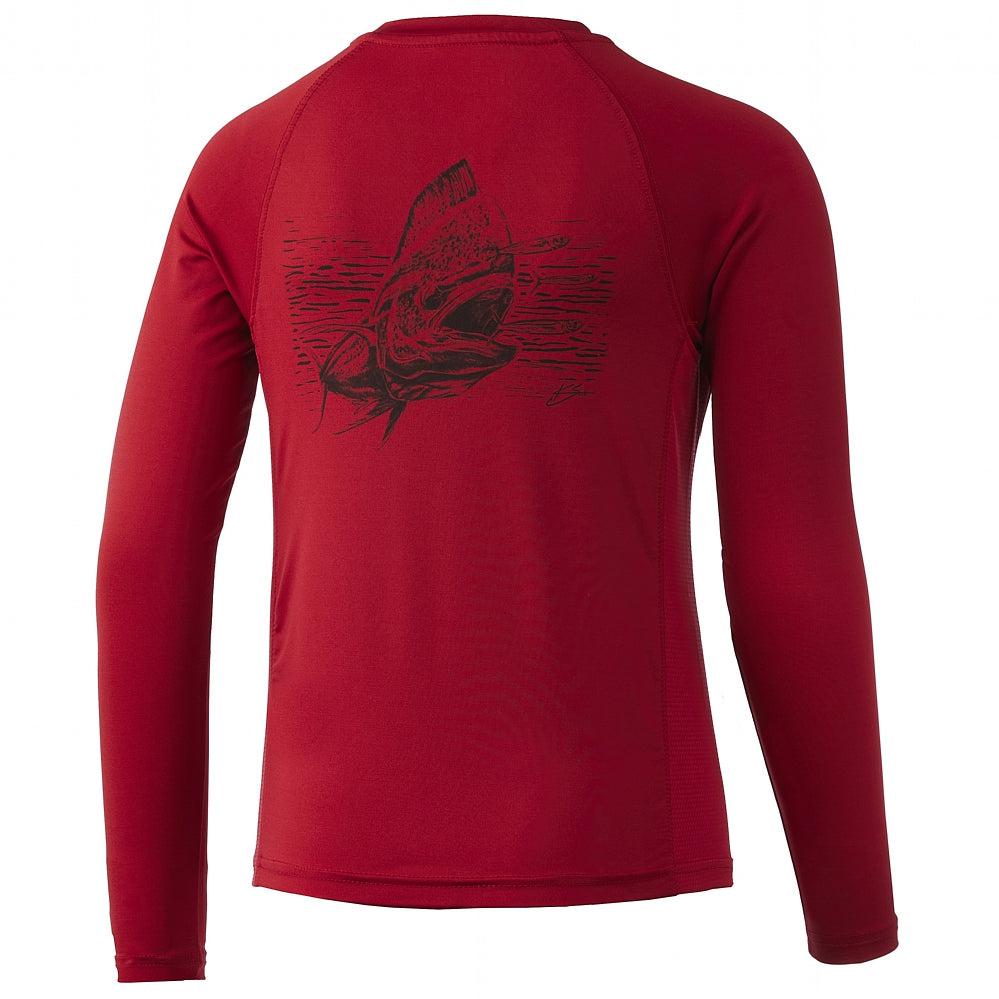 Men's Mossy Oak Bass Fishing Red Logo T-Shirt - Silver - 2X Large