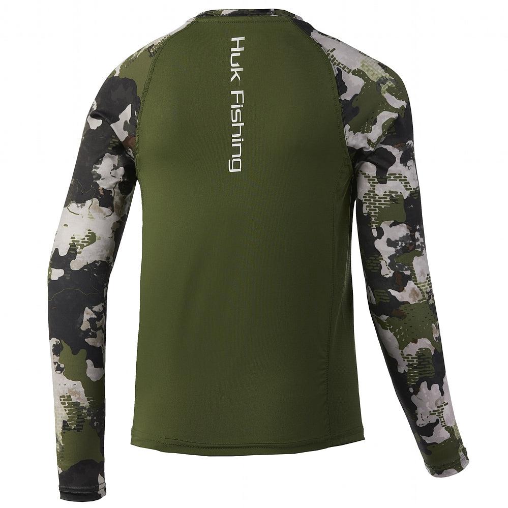 HUK Youth Refraction Double Header Long Sleeve - Hunt Camo Club