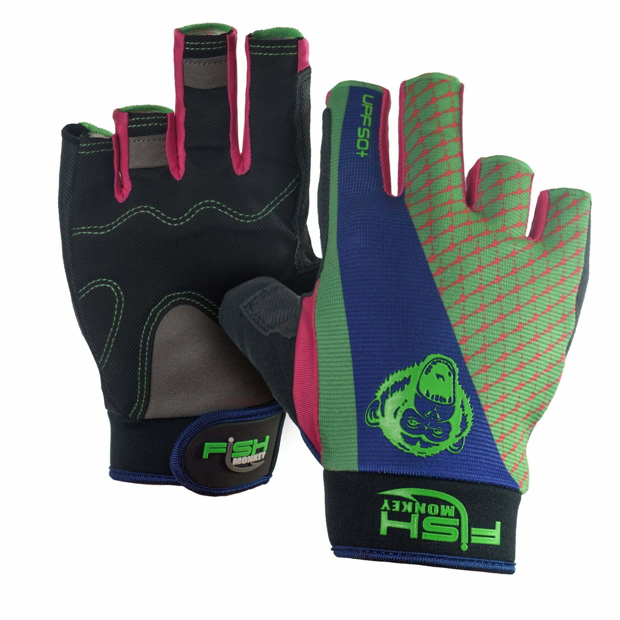 Fish Monkey The Crusher Half Finger Jigging Gloves Buy 1 @ 50% OFF or Buy 1 Get 2 Free at Price of One