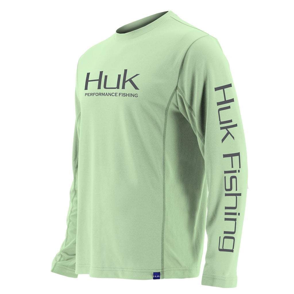 Huk Men's Icon x Long Sleeve Shirt - Seafoam - Small
