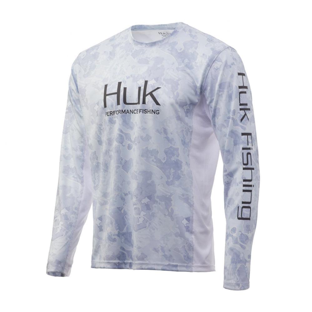 HUK Men's Icon X Camo Hoodie UPF 50+ Long-Sleeve Fishing Shirt