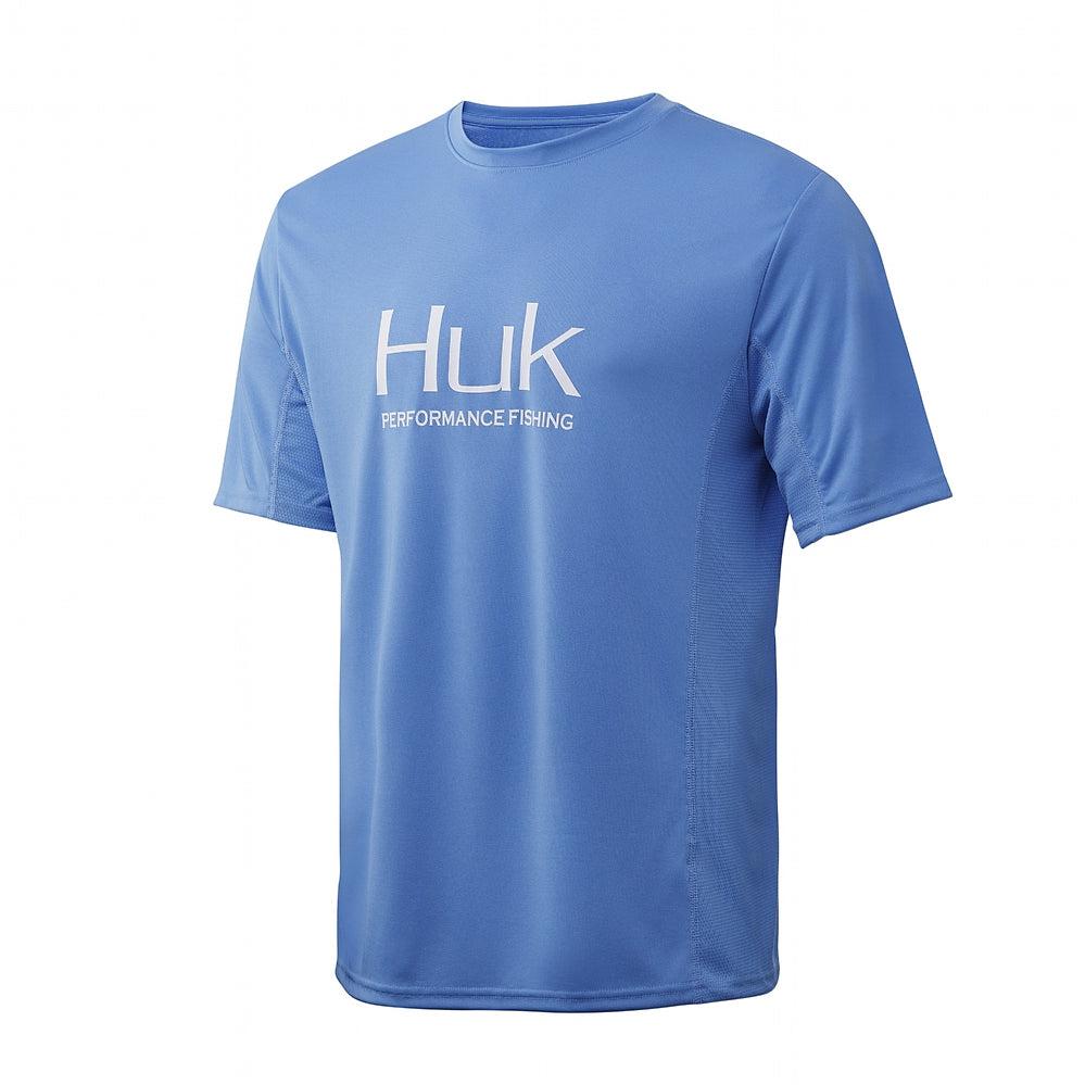 Huk Performance Fishing Mens Icon X Refraction Long Sleeve Shirt - San Sal  Blue