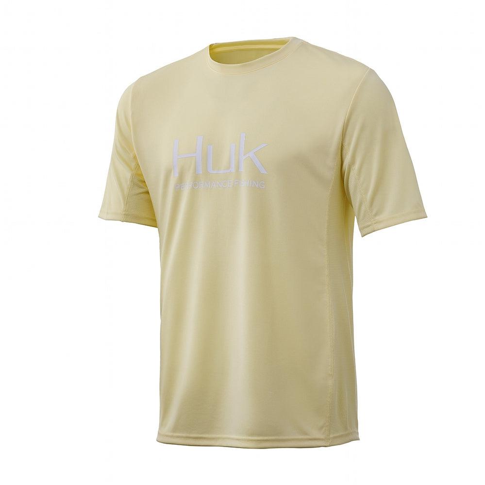 Huk Men's Icon x French Vanilla Small Short Sleeve Performance Fishing Shirt