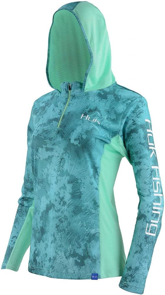 HUK WOMENS CURRENT CAMO ICON X HOODIE, NORTH DROP H6120013 – HDSOutdoors