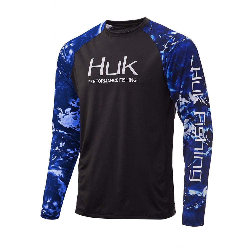 Huk Men's Mossy Oak Double Header Long Sleeve Shirt H1200229 Mossy Oak Hydro Sailfish, 3X-Large