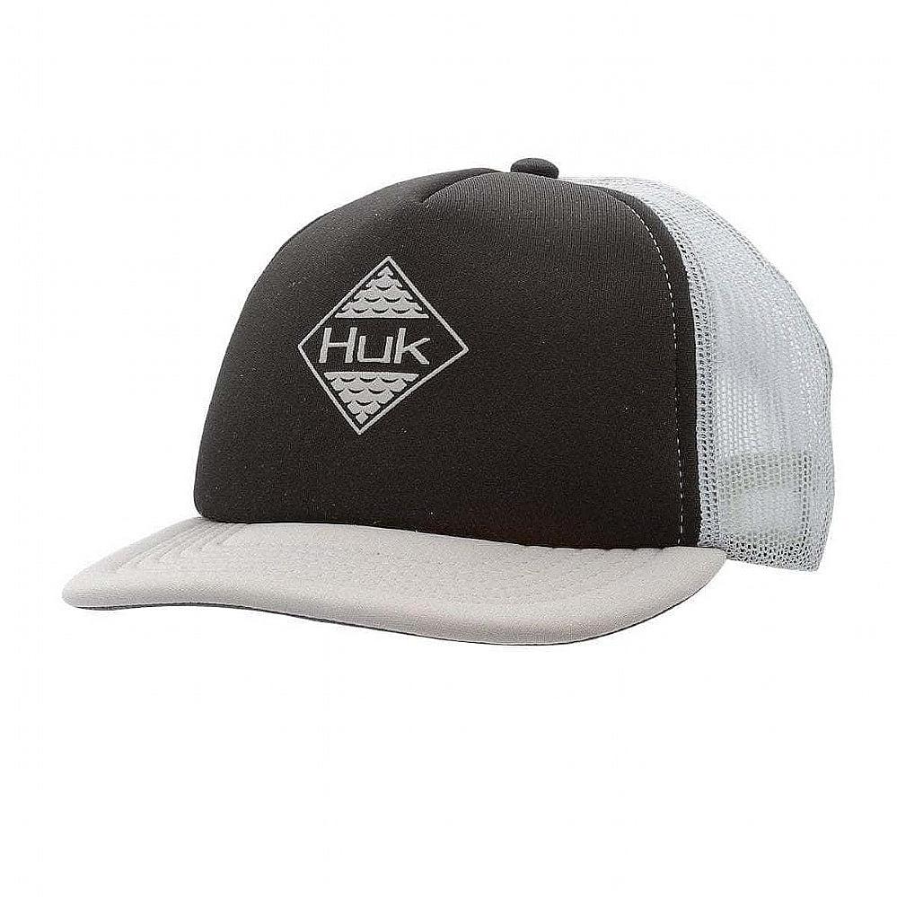 Huk Ripple Foam Flats Trucker Cap Black