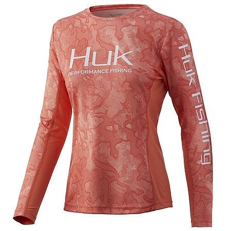 Huk Women's Icon X Camo Long Sleeve Tee-Boca Grande