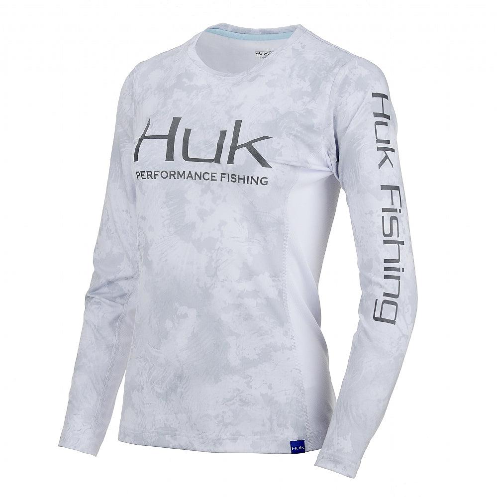 Huk Women ' S Icon x Long Sleeve Shirt - Oyster
