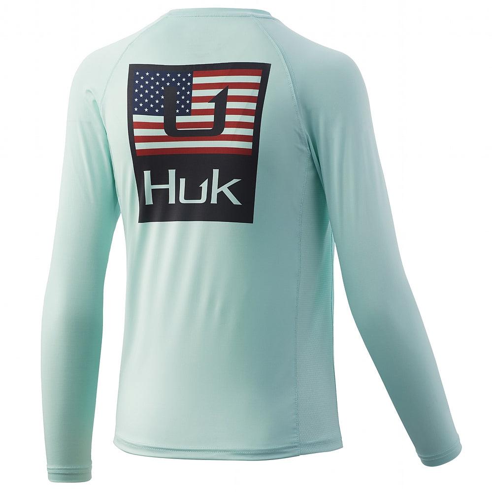 Huk Kids' Pursuit Long Sleeve Sun Protecting Fishing Shirt