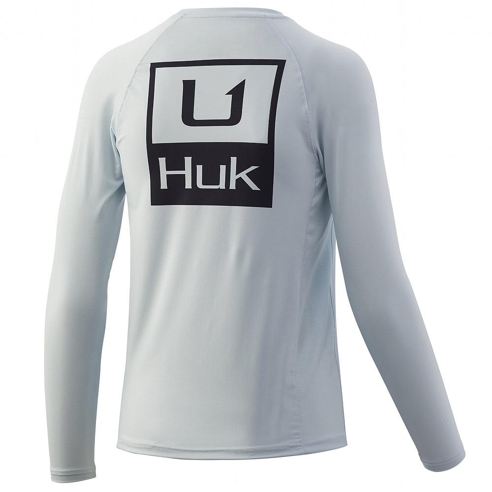 Huk Kids' Standard Pursuit Long Sleeve Sun Protecting Fishing Shirt, Running Lakes-titanium Blue, Medium | Ubuy