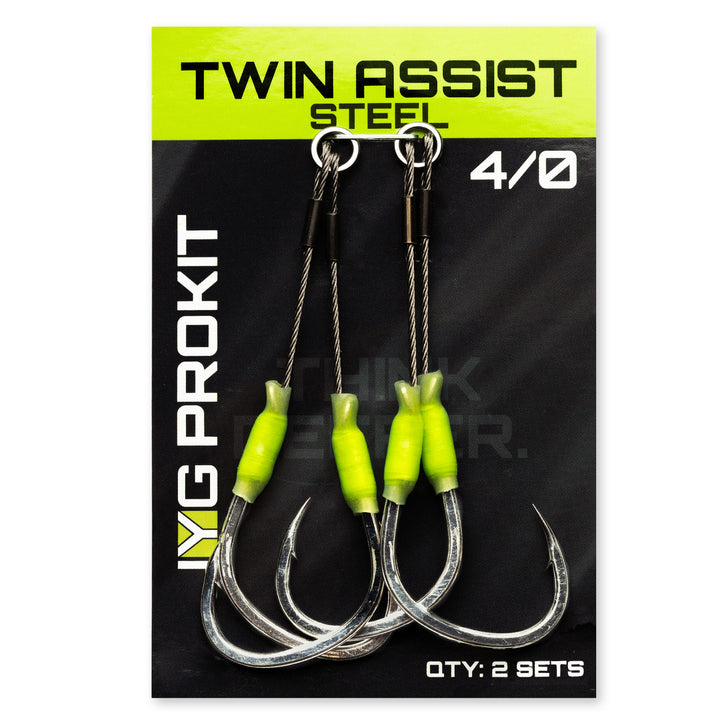 TWIN ASSIST HOOKS PINK (FEATHER)