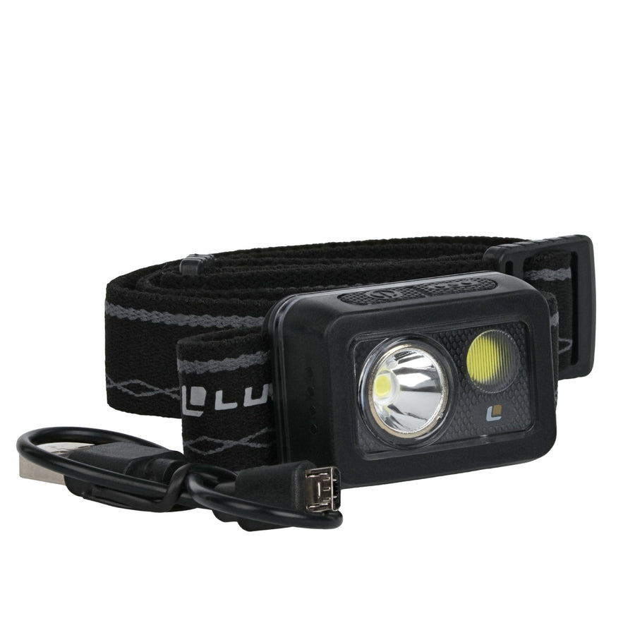 LUXPRO LP720 Rechargeable Micro Headlamp with White &amp; Red, 208 Lumen