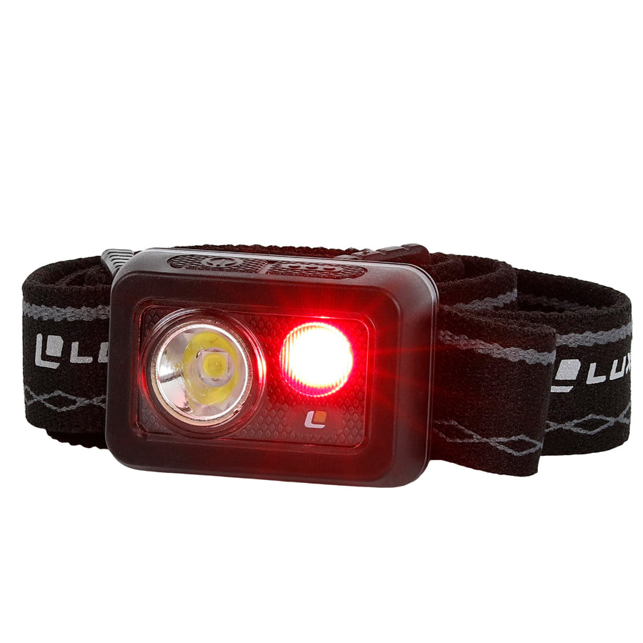 LUXPRO LP720 Rechargeable Micro Headlamp with White & Red, 208 Lumen