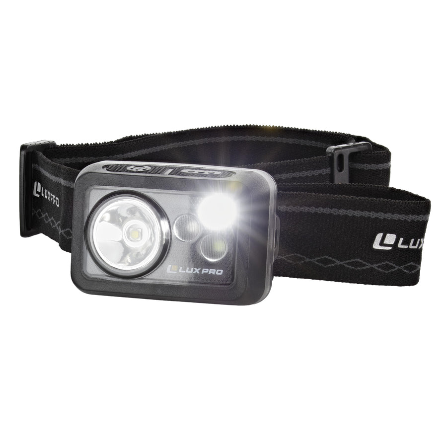 LUXPRO LP735 Compact Multi-mode Headlamp with White, Green, Red, 355 Lumen