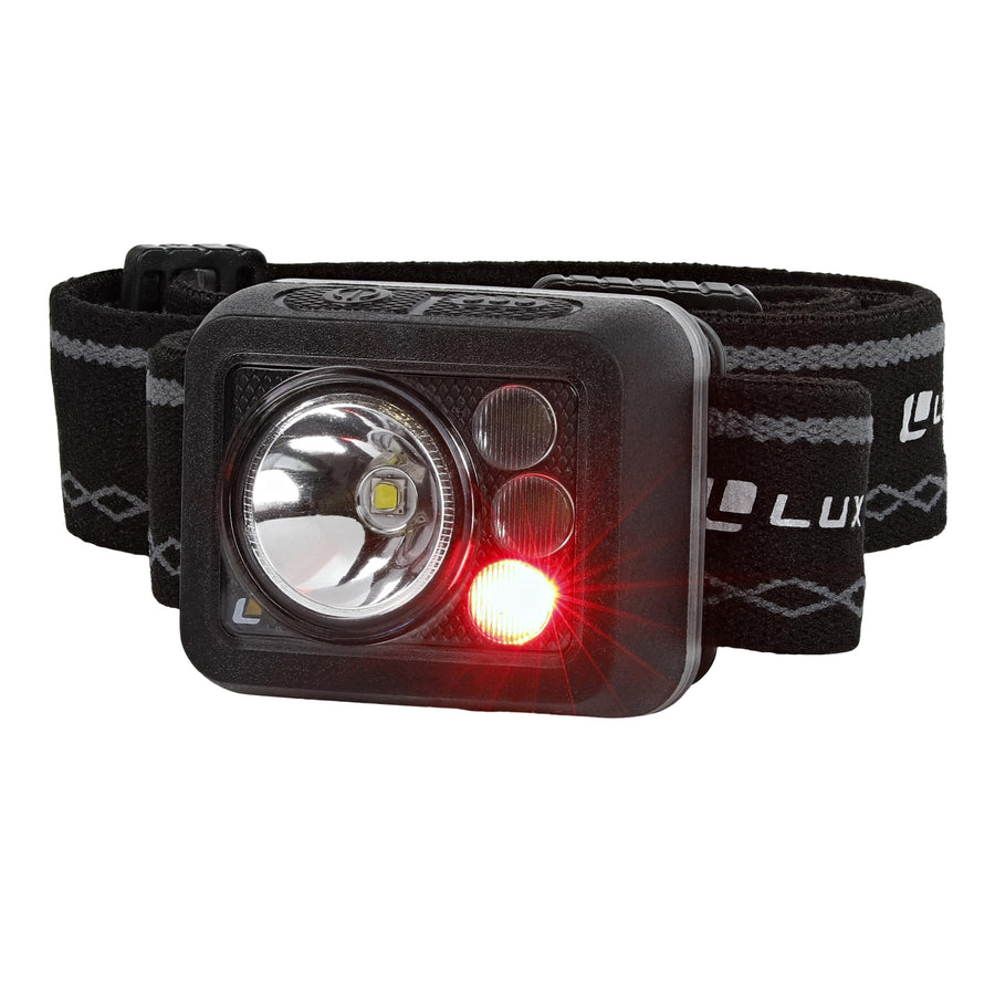 LUXPRO LP740 Compact Multi-mode Headlamp with White, Green, Red, 374 Lumen