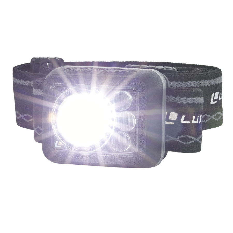 LUXPRO LP738 Rechargeable Micro Multi-mode Headlamp with White, Green, Red, 362 Lumen