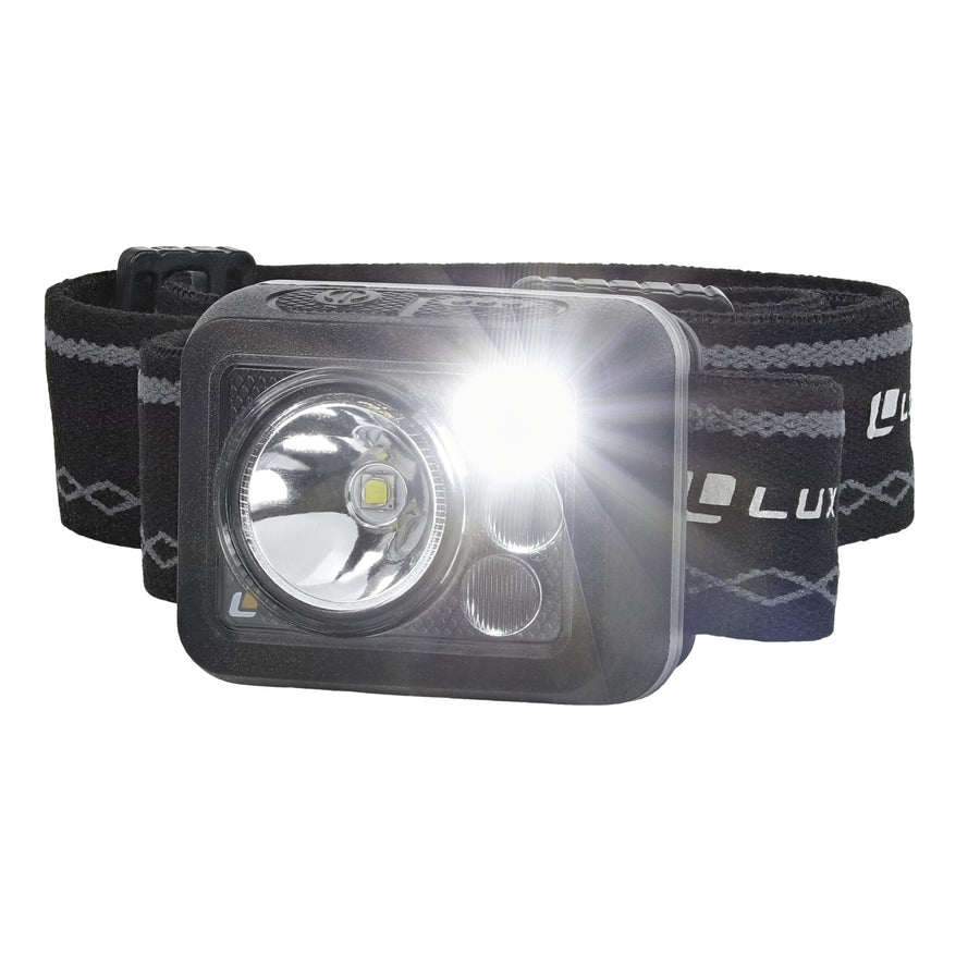 LUXPRO LP738 Rechargeable Micro Multi-mode Headlamp with White, Green, Red, 362 Lumen