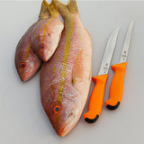MERCER SPORT Flexible Filet Knife with Orange Sport Handle