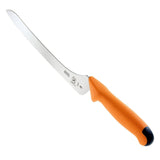 MERCER SPORT Orange Sport Handle Wavy Edge Offset Slicer 9" Knife