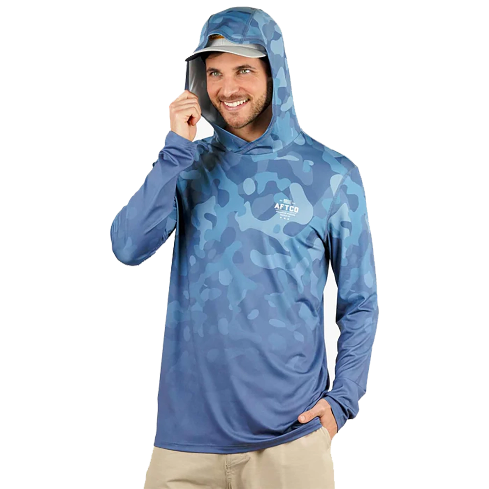 AFTCO OG Camo UVX Long Sleeve Sun Protection Hoodie