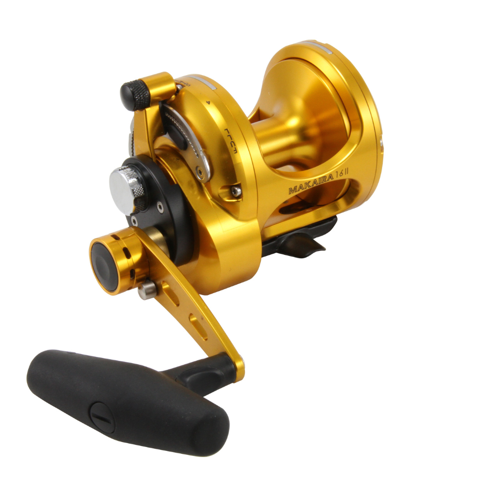 OKUMA Makaira Gold Two-Speed Lever Drag Reel