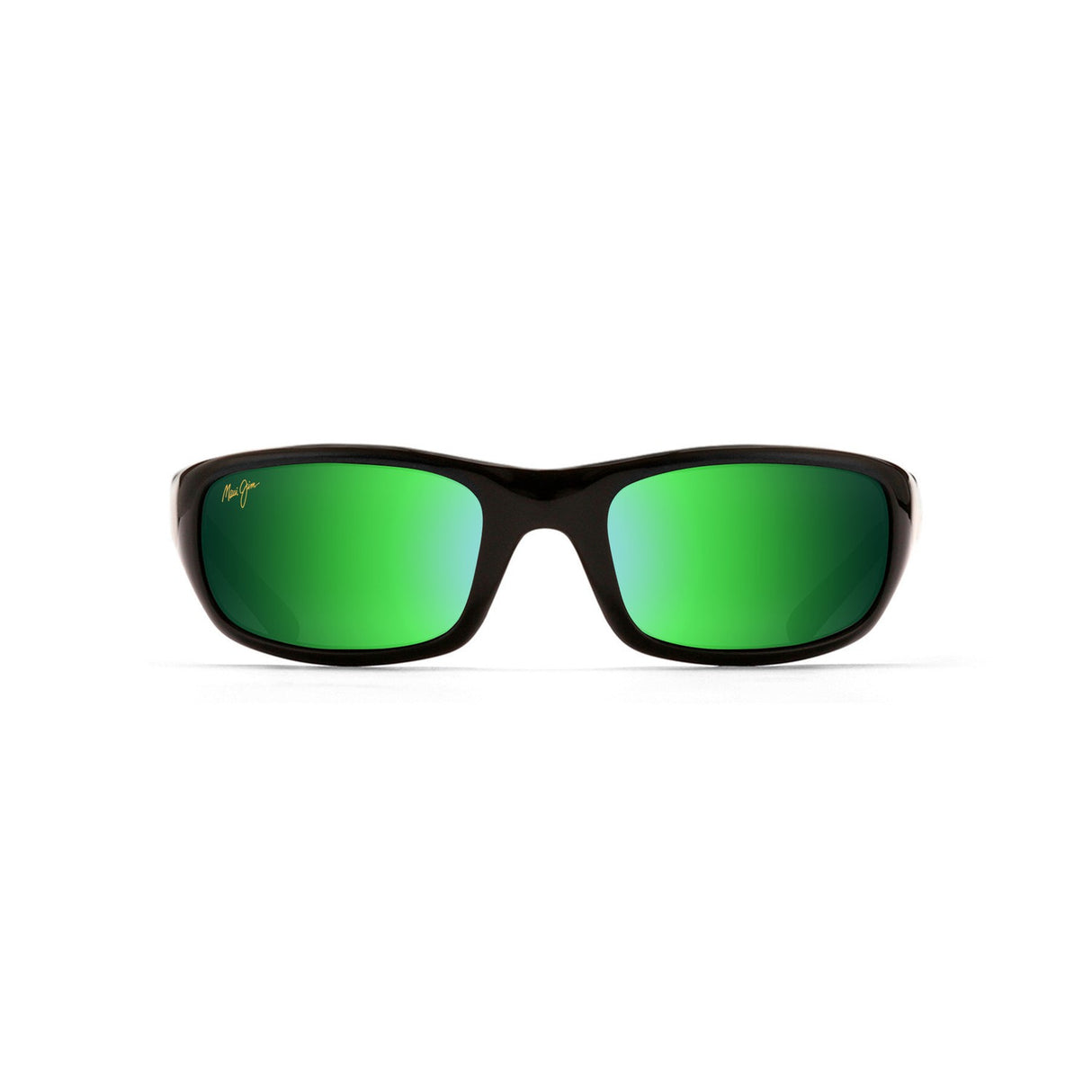 MAUI JIM MYMAUI STINGRAY Sunglasses Black Brilliant | Green Mirror