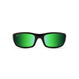 MAUI JIM MYMAUI STINGRAY Sunglasses Black Brilliant | Green Mirror