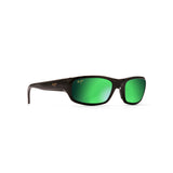 MAUI JIM MYMAUI STINGRAY Sunglasses Black Brilliant | Green Mirror