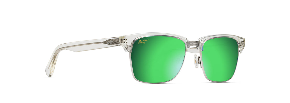 MAUI JIM MYMAUI Kawika Sunglasses Crystal Brilliant | Green Mirror