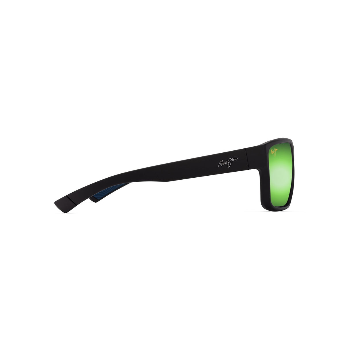 MAUI JIM MYMAUI Uila Sunglasses Black Brilliant | Green Mirror