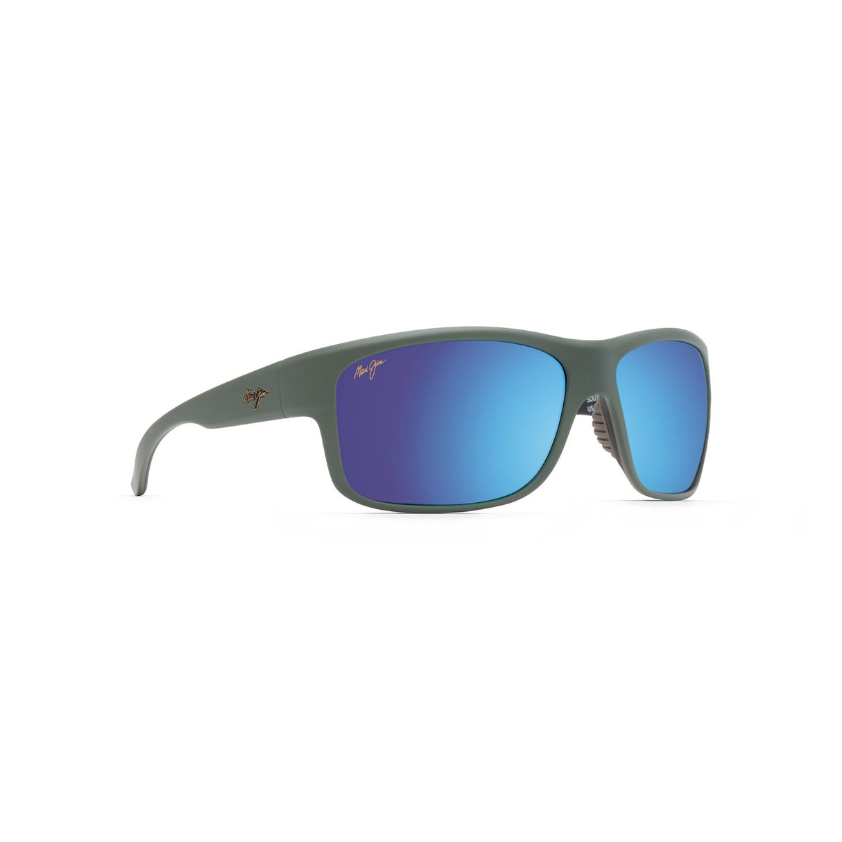 MAUI JIM MYMAUI Southern Cross Sunglasses Matte Khaki/Black Brilliant | Blue Mirror