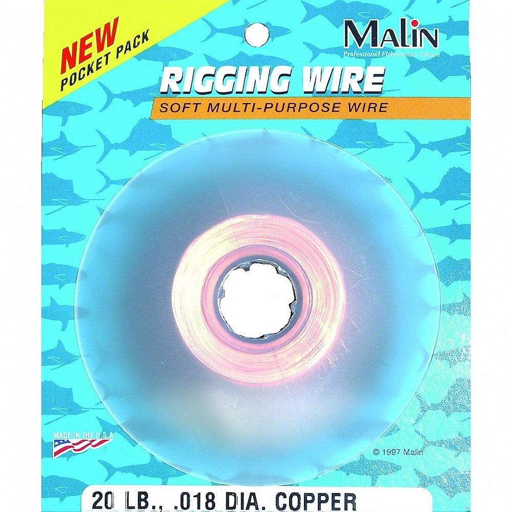 Malin Premium Soft Copper Rigging Wire - 200FT 20LB