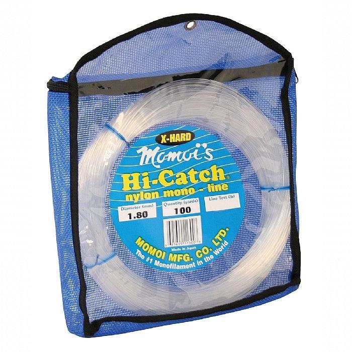 MOMOI'S Hi-Catch Nylon Monofilament Line - CLEAR - 1/4 lb. Test – Crook and  Crook Fishing, Electronics, and Marine Supplies