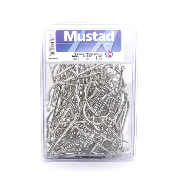 Mustad 3412 O’Shaughnessy Needle Eye 2X Strong Duratin Hook