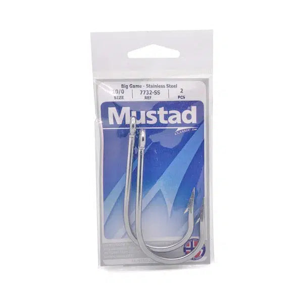 Mustad 7732SS Southern & Tuna Stainless Steel Big Game Hook