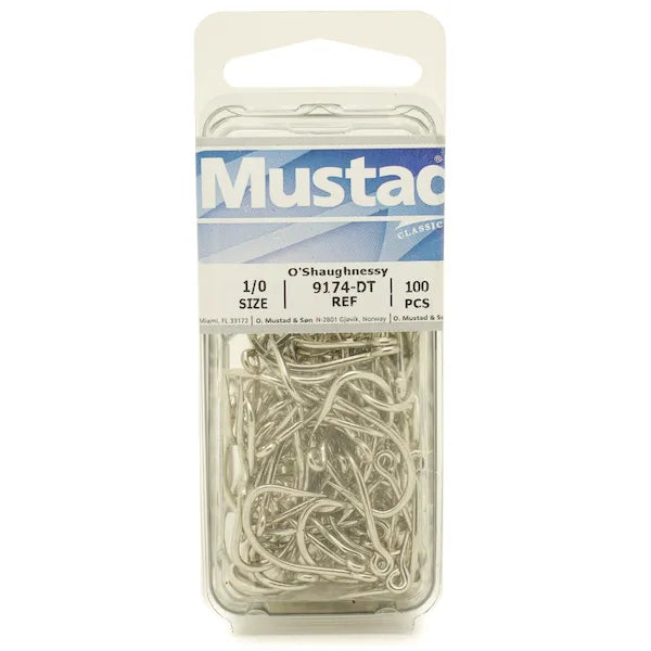 Mustad 3X O'Shaughnessy Live Bait Hook 50 Pack 94151-BN