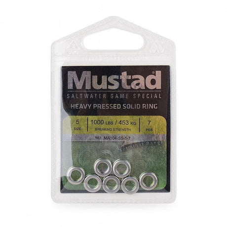 Mustad MA104 Stainless Steel Heavy Pressed Solid Ring