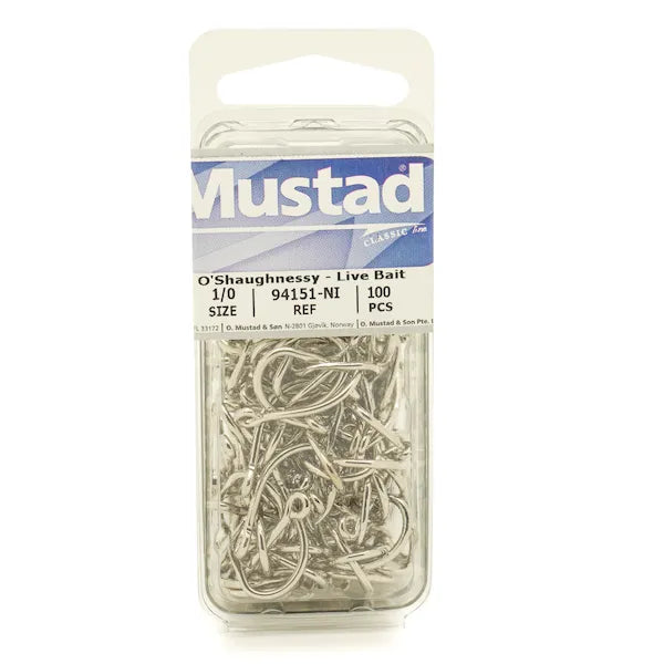 Mustad O'Shaughnessy Live Bait 3X Point Bent