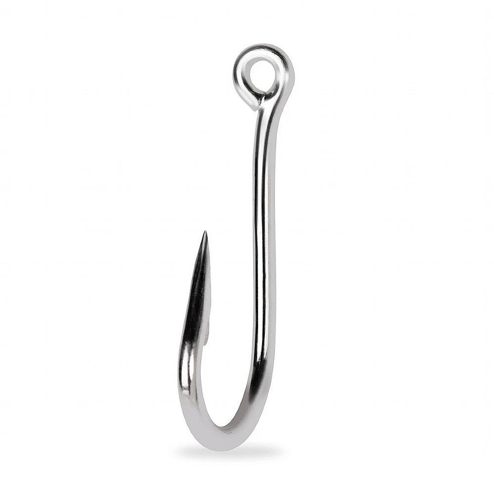 Mustad 7691S Big Game Southern and Tuna Stainless Steel Forged Fishing Hook  | Fish Hook Tackle Equipment | Tapered Ring Knife Point
