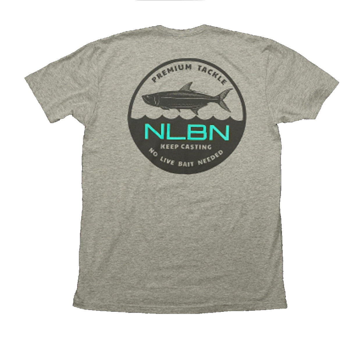 NLBN Cotton Short Sleeve - Grey - Circle Tarpon Badge