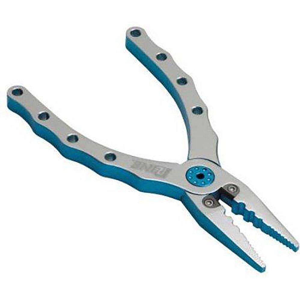 P-Line 6.5" Aluminum Pliers with Centre Cutter Silver Blue