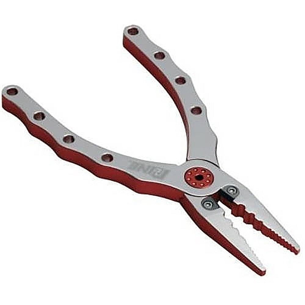 P-Line 6.5" Aluminum Pliers with Centre Cutter Silver Red