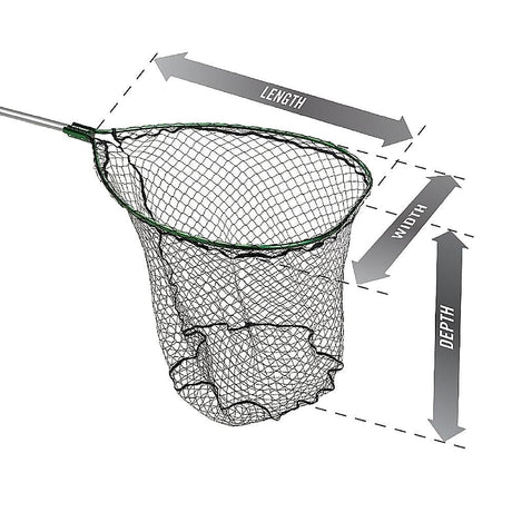 P-Line Beckman Net 17" X 20" with 32" PVC Handle