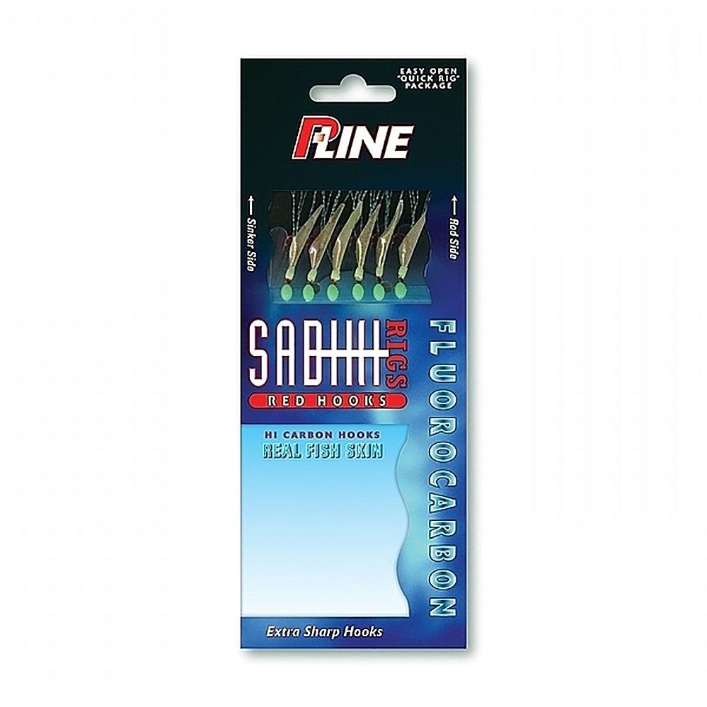 P-Line Sabiki Fluorocarbon with Red Hook